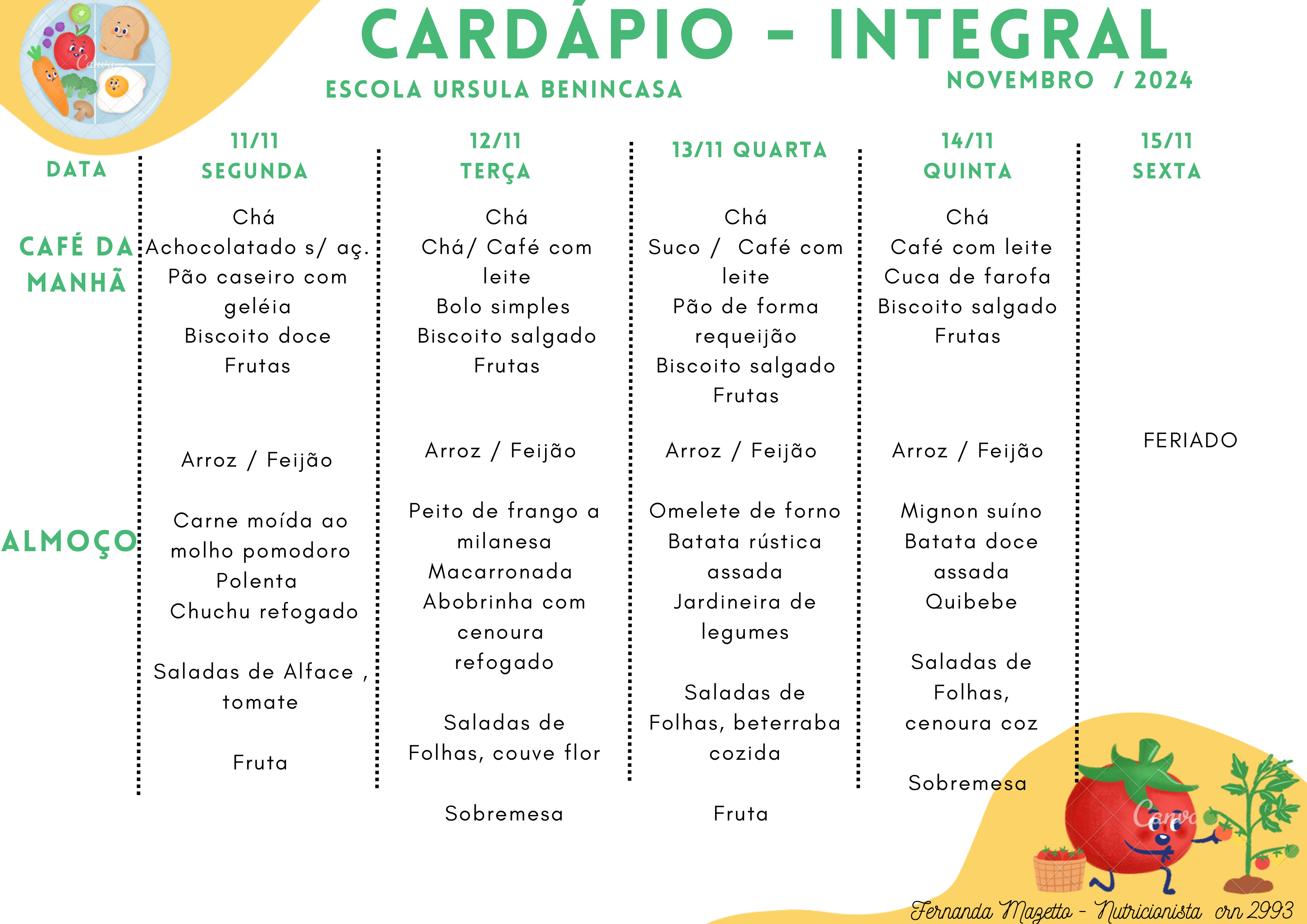 Cardápio