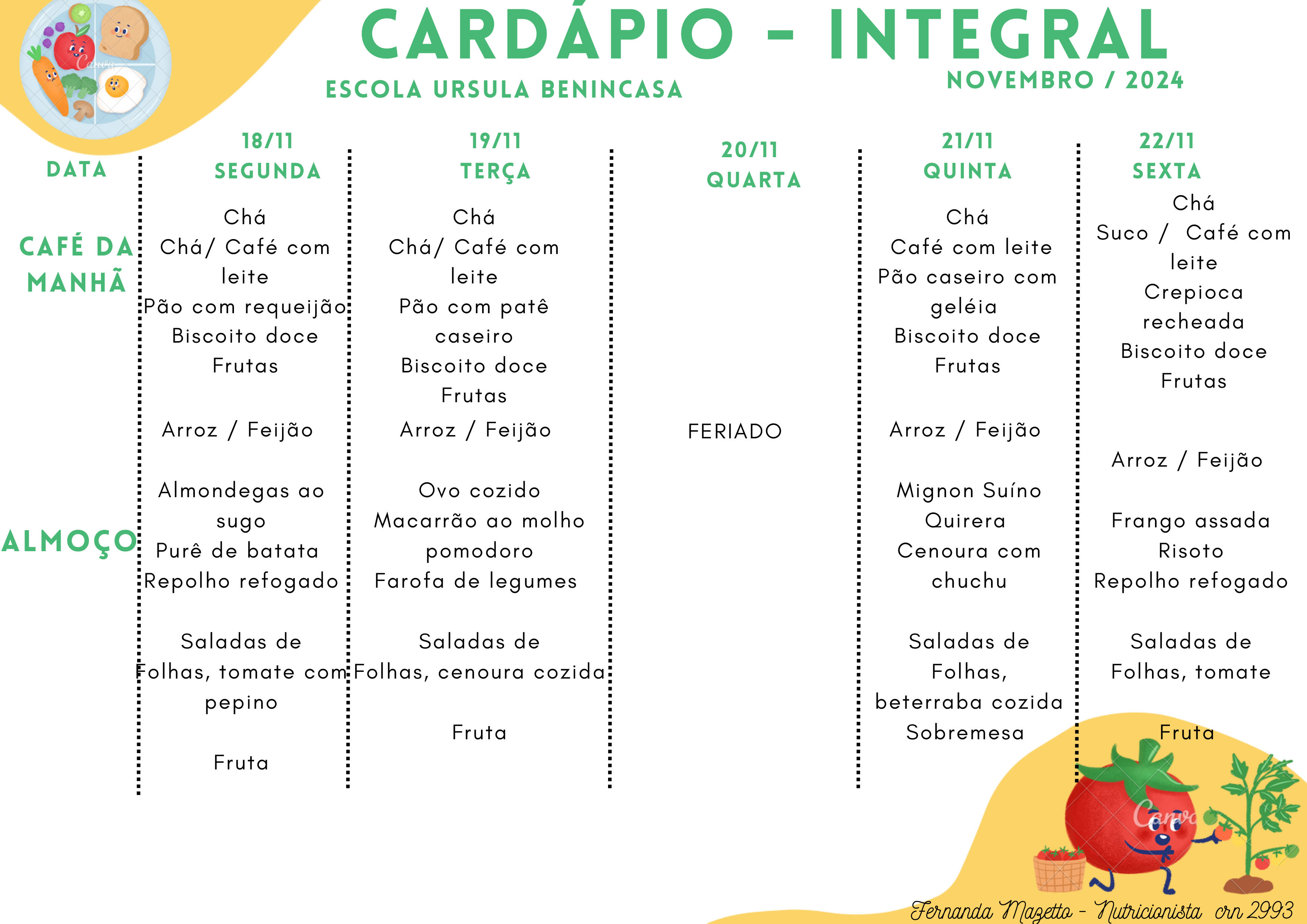 Cardápio