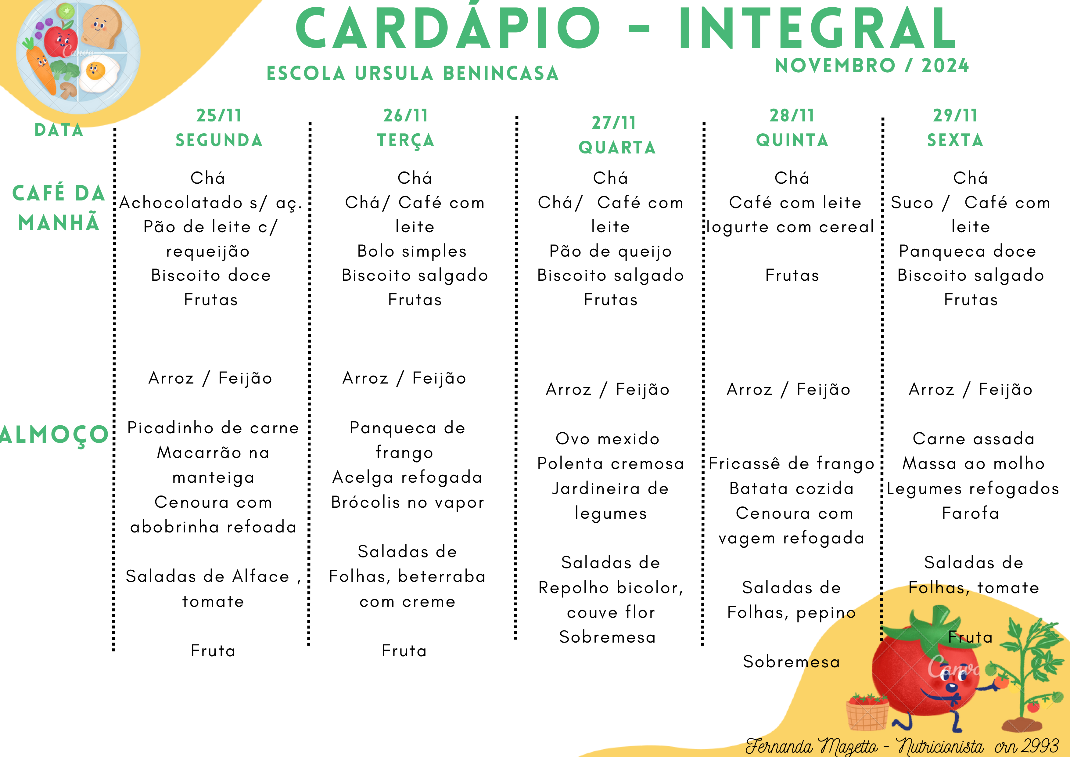 Cardápio